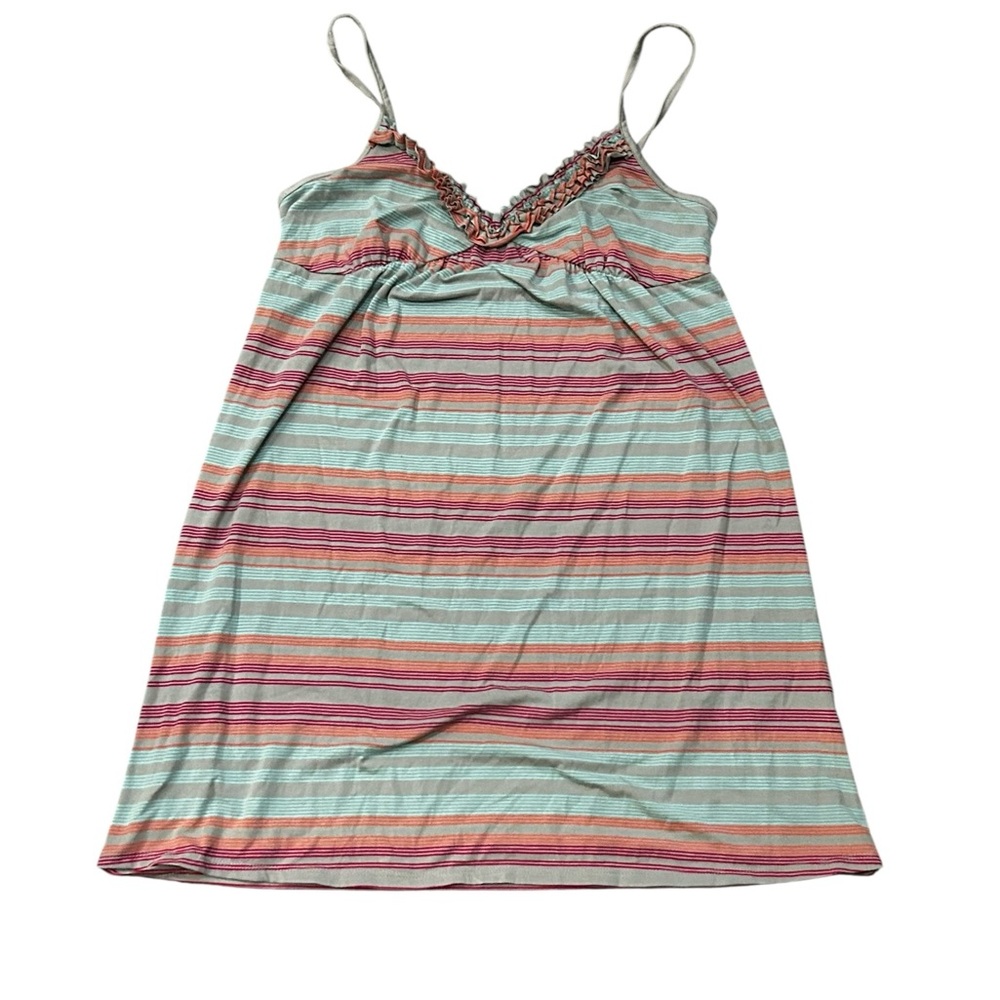 Xhilaration Multicolor Striped Chemise Sleepwear Dress Size XL